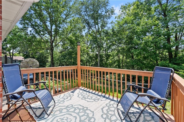 126 Penn Lear Dr, Monroeville, PA 15146 - wooden terrace with view of scattered trees
