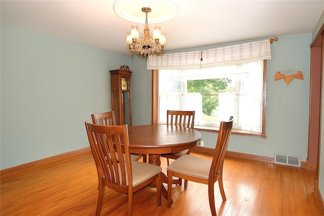 714 Colonial, Washington Twp, PA 15613 - dining space featuring a chandelier and light wood-type flooring