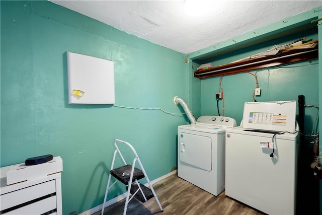 159 S 16th St, South Side, PA 15203 - washroom with wood finished floors and separate washer and dryer