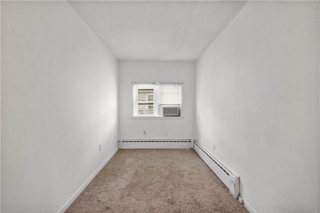 159 S 16th St, South Side, PA 15203 - carpeted spare room with baseboard heating and cooling unit