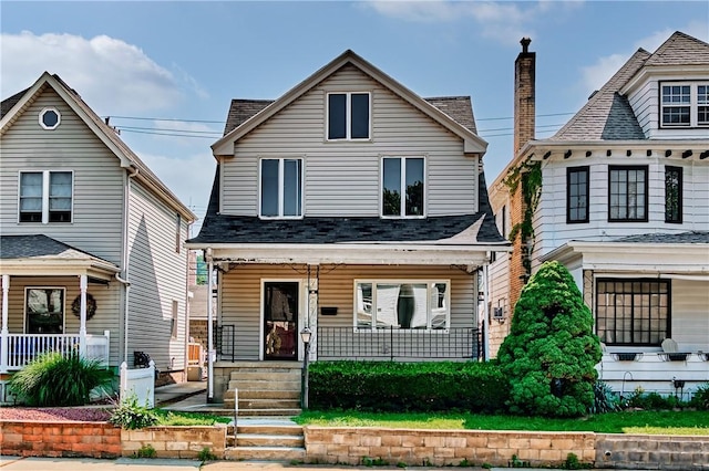 538 Maplewood Ave, Ambridge, PA 15003 - view of front of home featuring covered porch