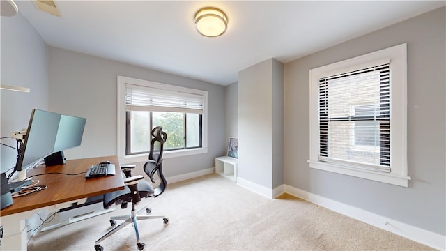 5445 Covode Pl, Squirrel Hill, PA 15217 - home office with baseboards and carpet flooring