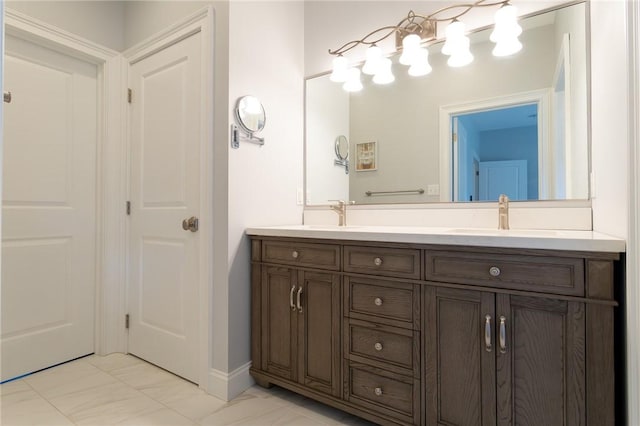 203 Ironwood Ct, Peters Twp, PA 15367 - bathroom featuring double vanity and marble finish flooring