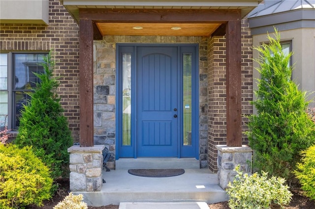 203 Ironwood Ct, Peters Twp, PA 15367 - entrance to property with stone siding and brick siding