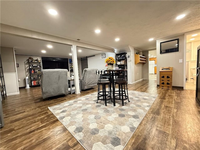 84 Williamson Rd, Hempfield Twp Mer, PA 16125 - dining space with dark wood-style floors and recessed lighting