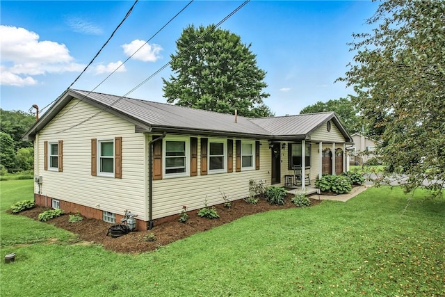 84 Williamson Rd, Hempfield Twp Mer, PA 16125 - ranch-style home with a front lawn and a porch