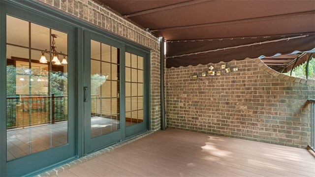 105 Bristol Sq, Ohara, PA 15238 - wooden deck with french doors