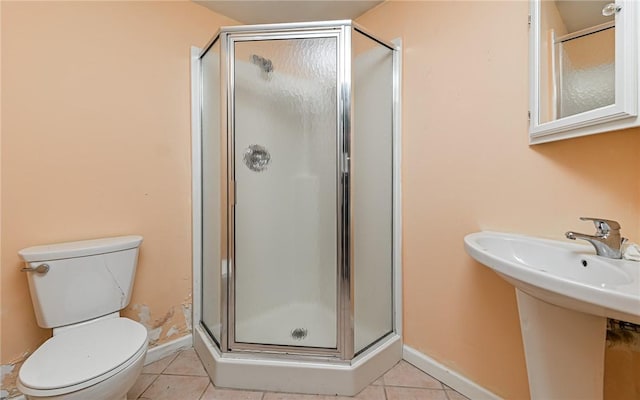 116 Parkfel Ave, Mccandless, PA 15237 - bathroom with a stall shower and tile patterned flooring