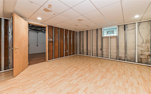 116 Parkfel Ave, Mccandless, PA 15237 - below grade area with wood finished floors, a drop ceiling, and recessed lighting