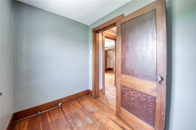 438 Miami St, East Mckeesport, PA 15035 - empty room featuring baseboards and wood-type flooring