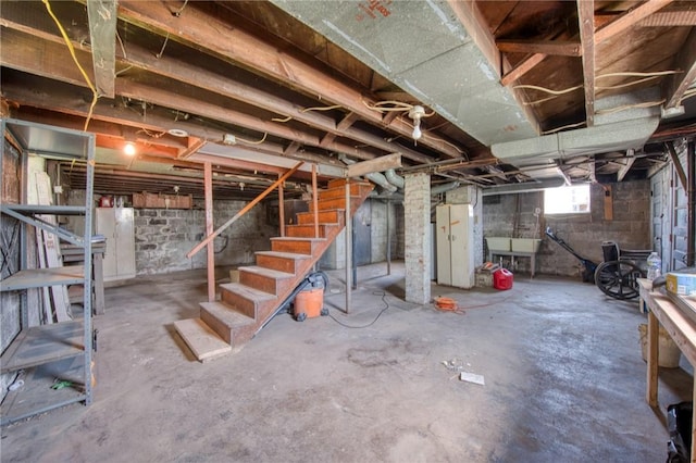 438 Miami St, East Mckeesport, PA 15035 - basement with stairway