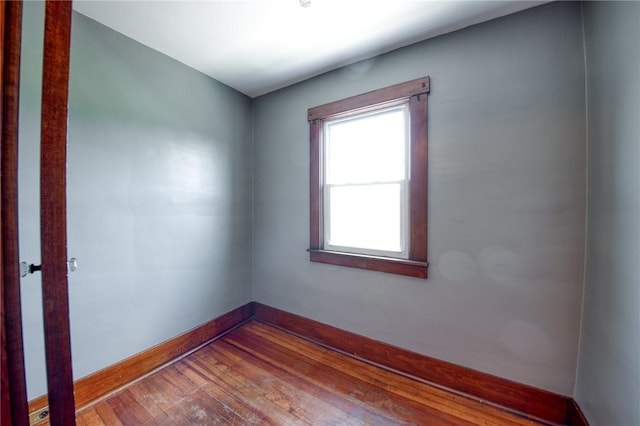 438 Miami St, East Mckeesport, PA 15035 - unfurnished room featuring hardwood / wood-style flooring and baseboards