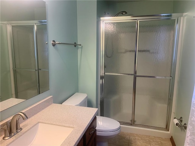 111 Brandywine Dr, Manor, PA 15642 - full bath featuring vanity, a stall shower, and tile patterned flooring