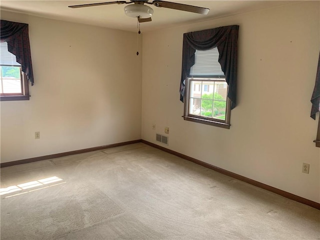 111 Brandywine Dr, Manor, PA 15642 - spare room with ceiling fan and light carpet
