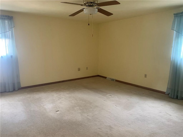 111 Brandywine Dr, Manor, PA 15642 - spare room featuring a ceiling fan and light carpet