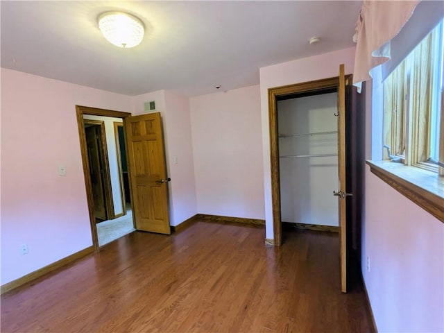 350 American Legion Rd, Unity Twp, PA 15650 - unfurnished bedroom with wood finished floors and a closet