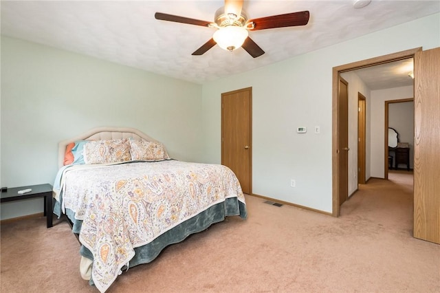 130 Pine Ct, Plum Boro, PA 15239 - carpeted bedroom with baseboards and ceiling fan