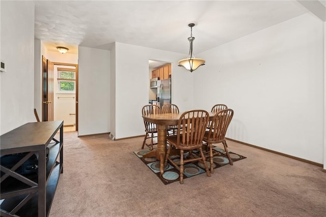 130 Pine Ct, Plum Boro, PA 15239 - dining room featuring light carpet and baseboards