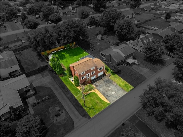 524 Saint Andrews Dr, Hempfield Twp Wml, PA 15601 - aerial view of residential area with property parcel outlined