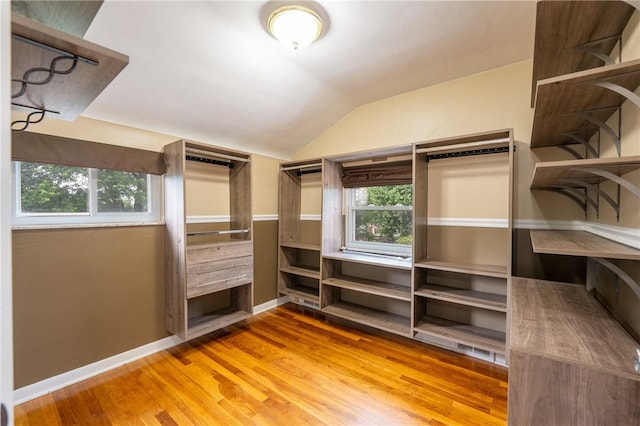 524 Saint Andrews Dr, Hempfield Twp Wml, PA 15601 - spacious closet with vaulted ceiling and wood finished floors