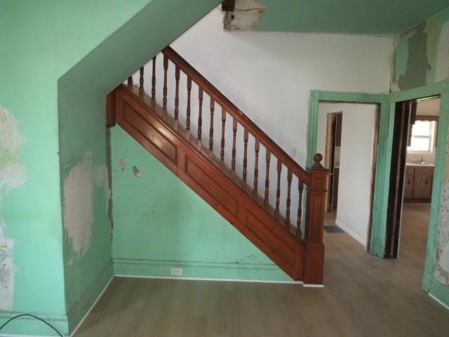 1250 Summerlea Ave, City Of Washington, PA 15301 - staircase featuring wood finished floors