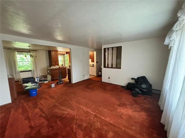 105 Fern Way, Glassport, PA 15045 - unfurnished living room with carpet