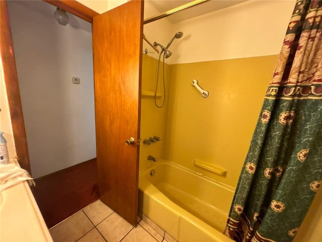 105 Fern Way, Glassport, PA 15045 - bathroom featuring shower / tub combo with curtain and tile patterned floors