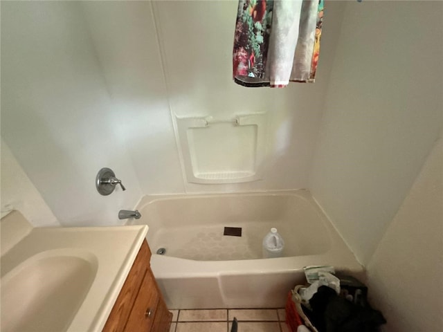 105 Fern Way, Glassport, PA 15045 - full bathroom with tile patterned flooring, vanity, and bathing tub / shower combination
