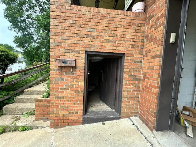 105 Fern Way, Glassport, PA 15045 - doorway to property with brick siding