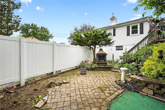 914 E Smithfield St, Elizabeth Twp/Boro, PA 15135 - view of patio / terrace featuring stairs
