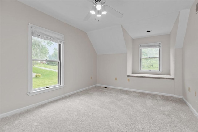 4 Pleasant Grove Dr, Patterson Heights, PA 15010 - bonus room featuring carpet, lofted ceiling, and ceiling fan