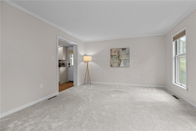 4 Pleasant Grove Dr, Patterson Heights, PA 15010 - carpeted empty room with crown molding and plenty of natural light