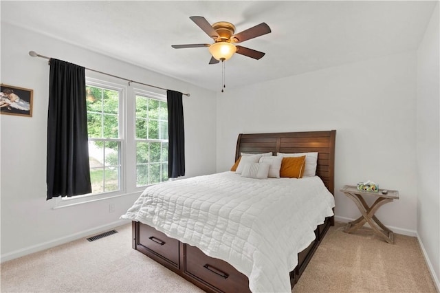 317 Shady Glen Dr, Moon/Crescent Twp, PA 15108 - bedroom featuring light colored carpet and a ceiling fan