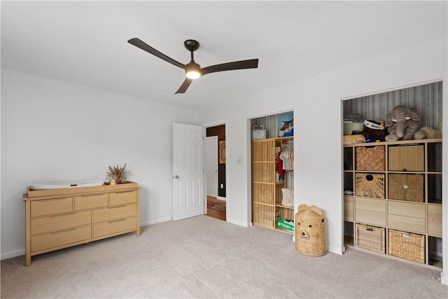 317 Shady Glen Dr, Moon/Crescent Twp, PA 15108 - carpeted bedroom with a ceiling fan and baseboards