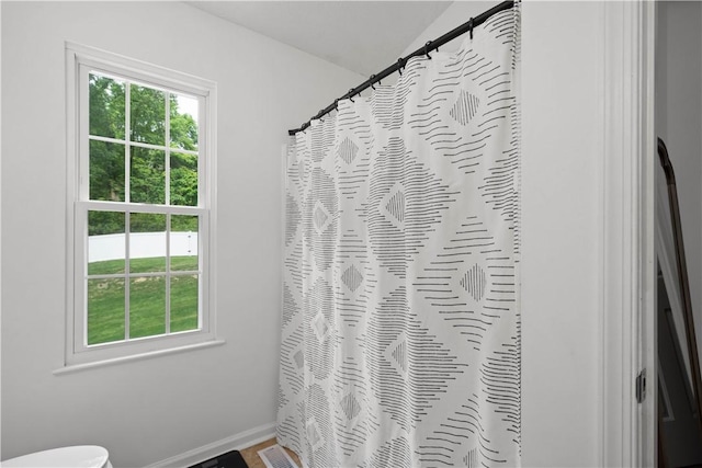317 Shady Glen Dr, Moon/Crescent Twp, PA 15108 - full bathroom featuring healthy amount of natural light and a shower with shower curtain