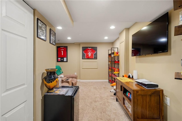 317 Shady Glen Dr, Moon/Crescent Twp, PA 15108 - office area featuring carpet and recessed lighting