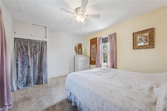 323 Fairmont St, Latrobe, PA 15650 - bedroom featuring light colored carpet and a ceiling fan