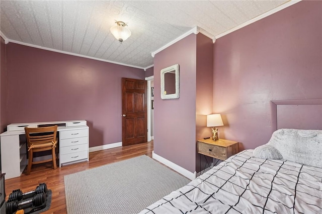 323 Fairmont St, Latrobe, PA 15650 - bedroom with ornamental molding and wood finished floors