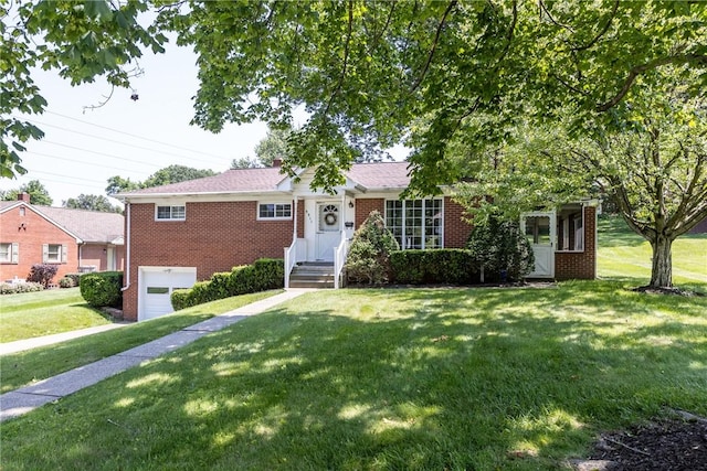 5311 Clearview Ave, Hopewell Twp Bea, PA 15001 - single story home with brick siding, a garage, and a front yard