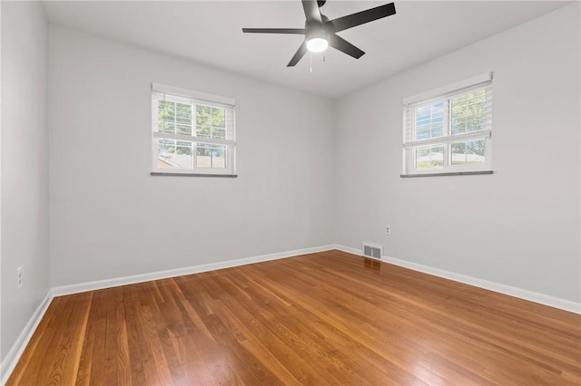 5311 Clearview Ave, Hopewell Twp Bea, PA 15001 - empty room with wood finished floors and a ceiling fan