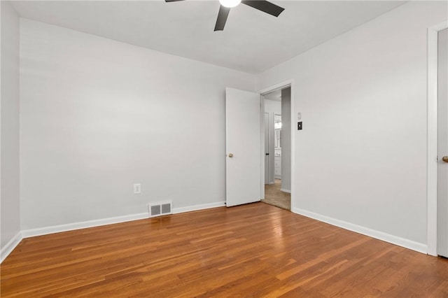 5311 Clearview Ave, Hopewell Twp Bea, PA 15001 - empty room featuring a ceiling fan and wood finished floors