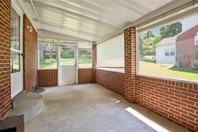 5311 Clearview Ave, Hopewell Twp Bea, PA 15001 - unfurnished sunroom with lofted ceiling