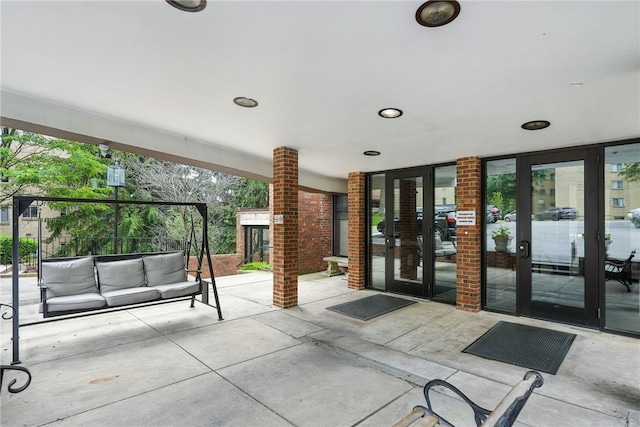 5 Bayard Rd Unit 113, Shadyside, PA 15213 - view of patio with an outdoor hangout area and french doors