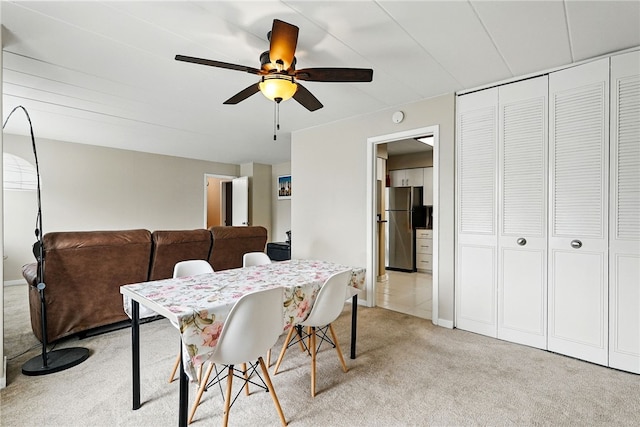 5 Bayard Rd Unit 113, Shadyside, PA 15213 - dining area with light colored carpet and ceiling fan