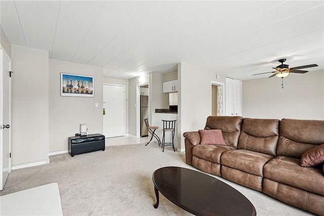 5 Bayard Rd Unit 113, Shadyside, PA 15213 - living area with light carpet and a ceiling fan