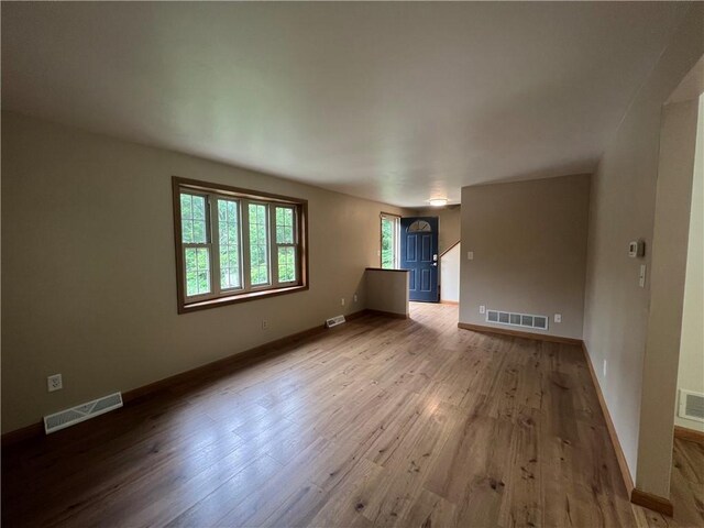 742 King St, Mckeesport, PA 15132 - empty room featuring wood finished floors and baseboards
