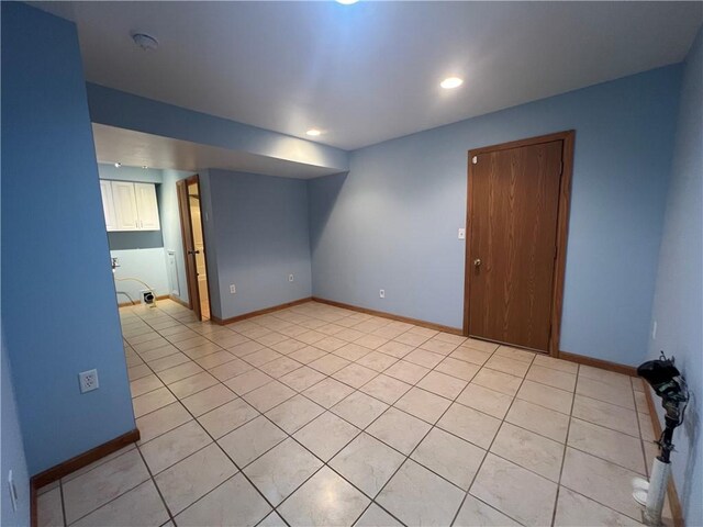 742 King St, Mckeesport, PA 15132 - unfurnished room featuring light tile patterned flooring and recessed lighting