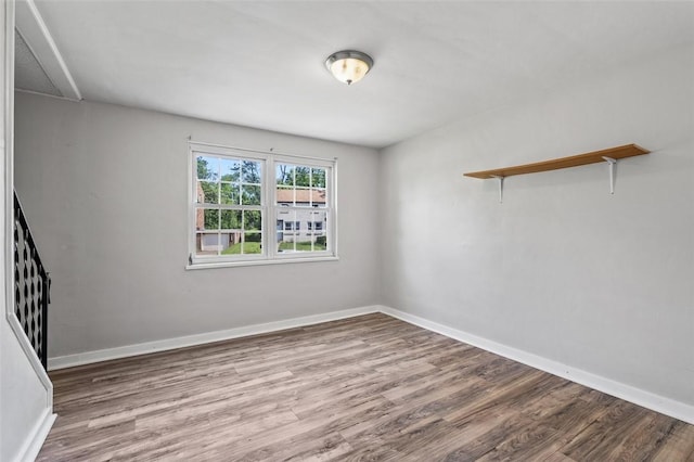 301 Pennview Dr, Penn Hills, PA 15235 - spare room featuring wood finished floors and baseboards