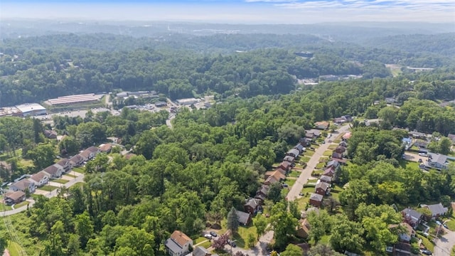 301 Pennview Dr, Penn Hills, PA 15235 - aerial view of property's location featuring a heavily wooded area and nearby suburban area
