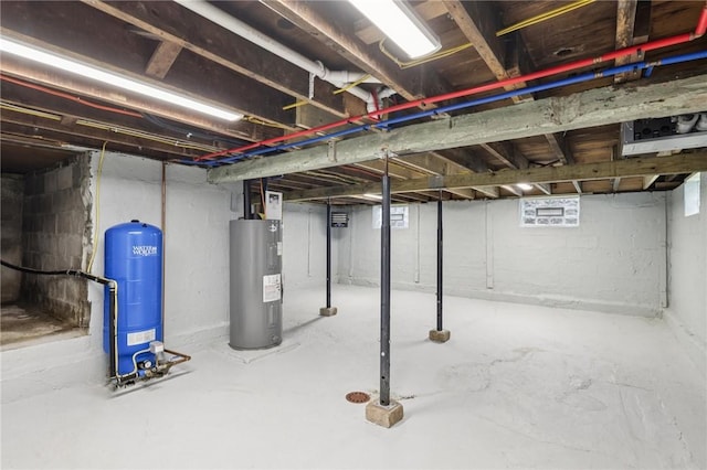 105 Becks Run Rd, Moon/Crescent Twp, PA 15108 - unfinished basement featuring water heater and a water pressure tank